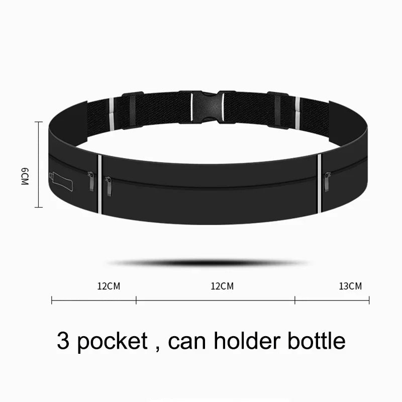 Running Belt Waist Bag with Water Bottle 550ml Women Sports Fanny Pack Men Phone Pouch Jogging Gym Bags Hydration Run