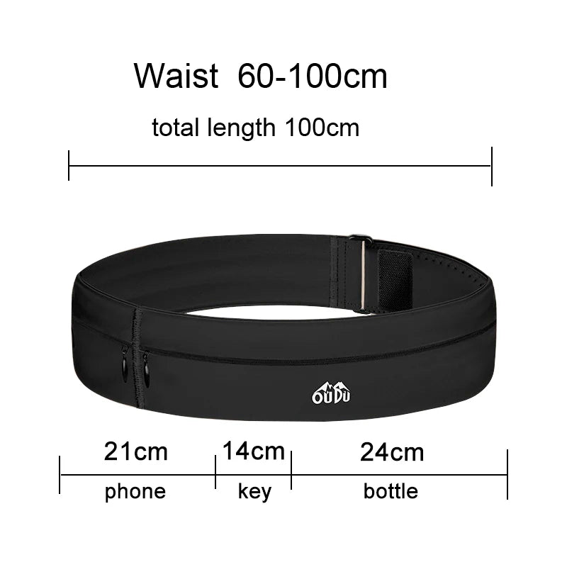 Running Belt Waist Bag with Water Bottle Women Sports Fanny Pack Men Phone Pouch Jogging Gym Bags Hydration Run Accessories