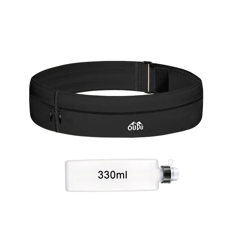 Running Belt Waist Bag with Water Bottle Women Sports Fanny Pack Men Phone Pouch Jogging Gym Bags Hydration Run Accessories